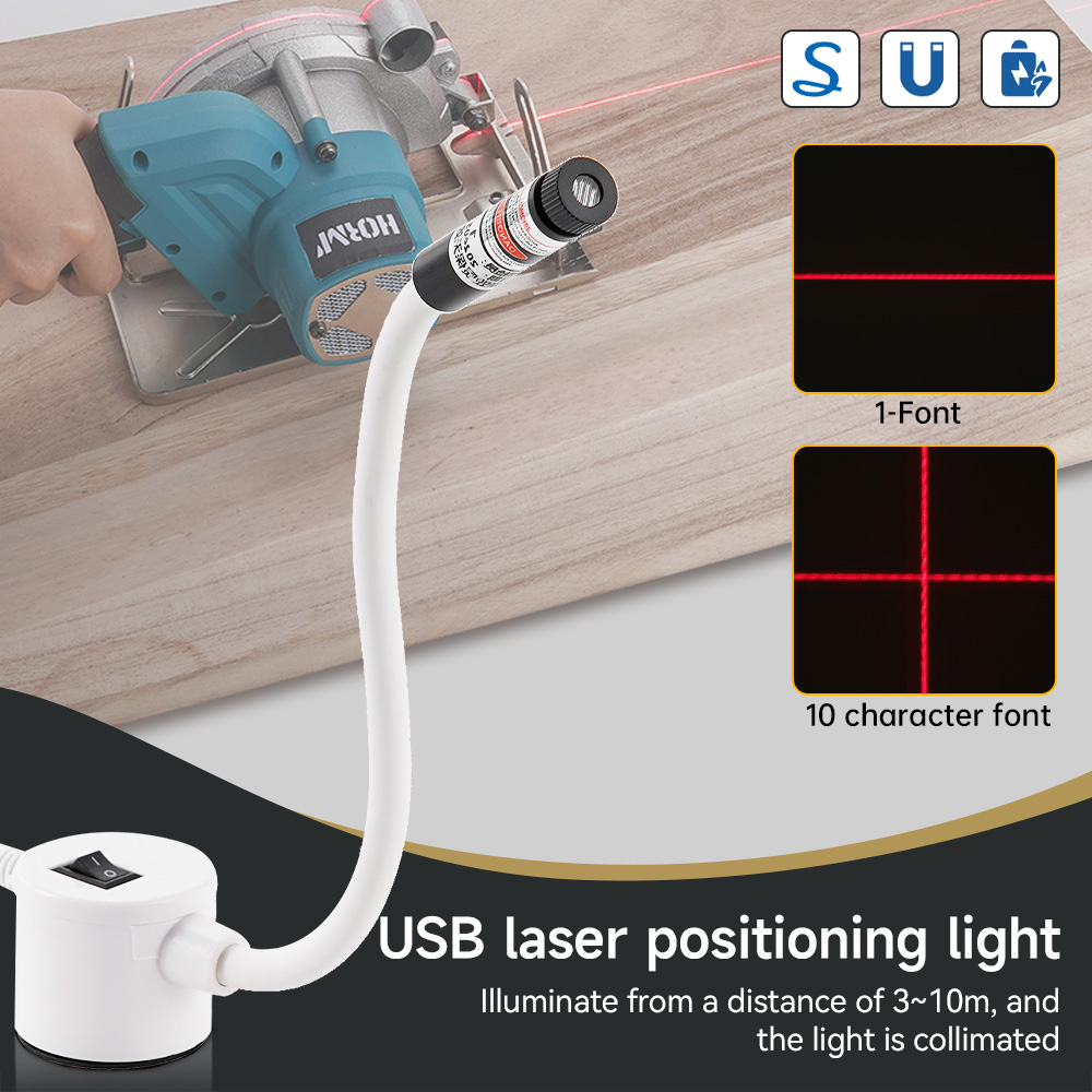 Industrial Laser Line - USB Powered Red Laser Light Sewing
