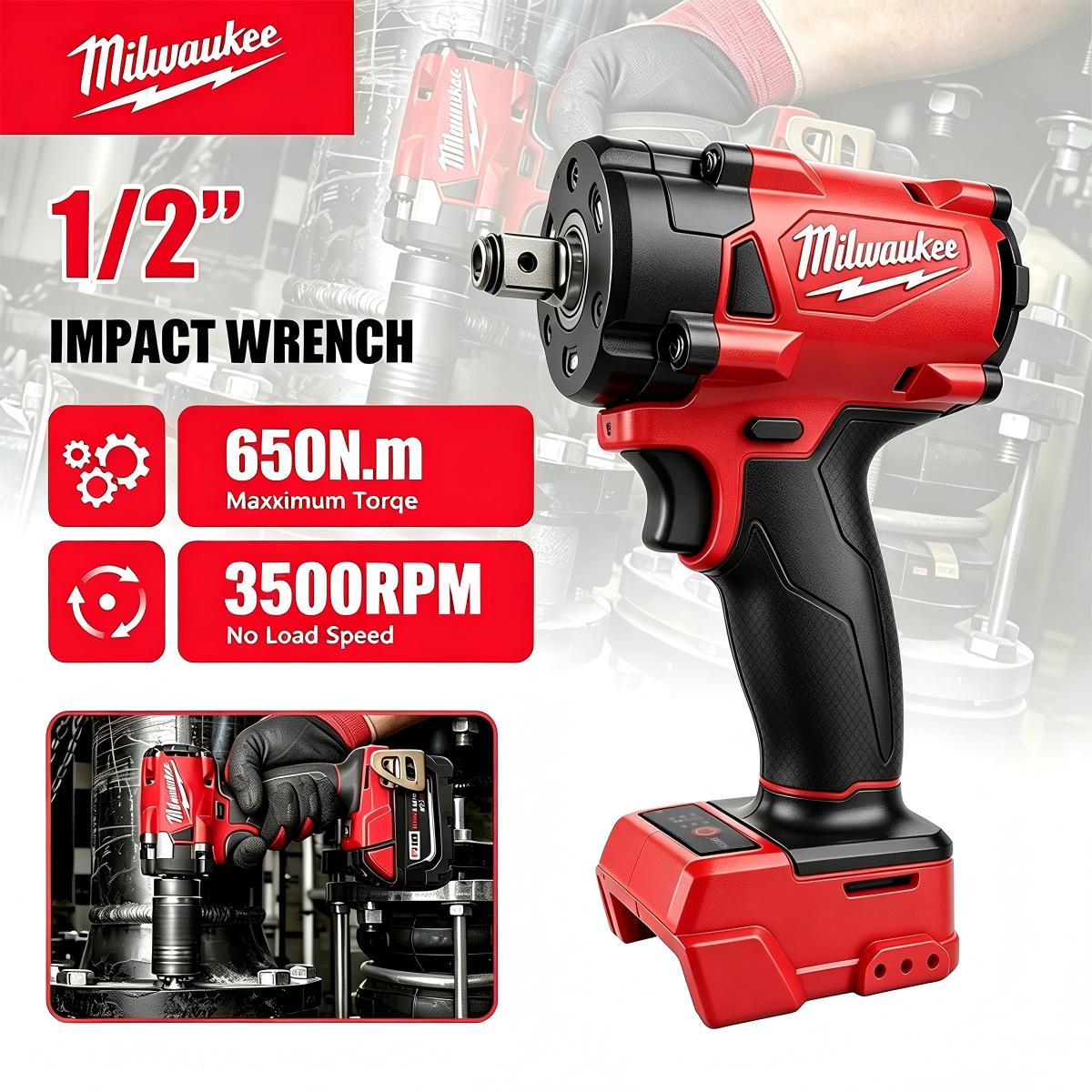 Milwaukee 1/2' M18 FUEL Brushl - Milwaukee Drill M18 Fuel 评论和价格