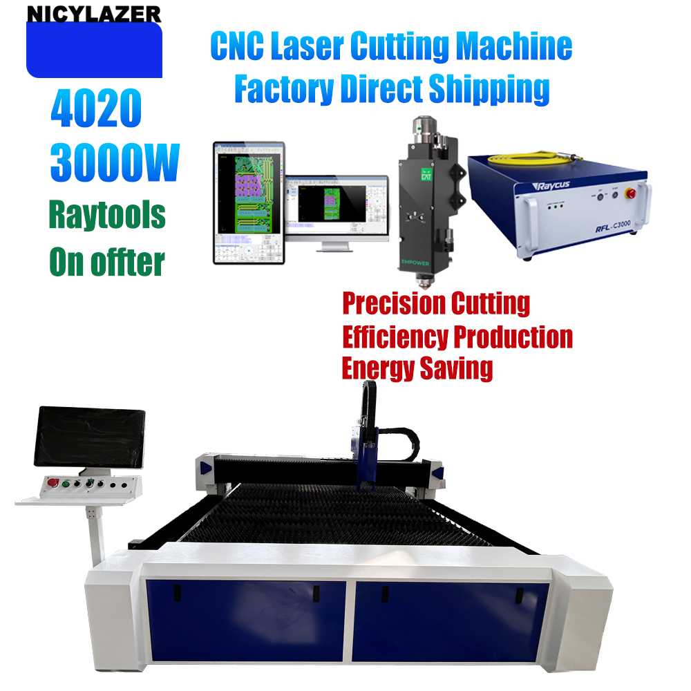 NICYLAZER CNC 3000W 4020 Fiber - Industrial Laser Cutter For Metal 评论和价格