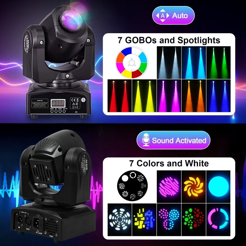 2PCS 60W Mini Led Dmx Gobo Mov - Laser Power Supply 60W 评论和价格