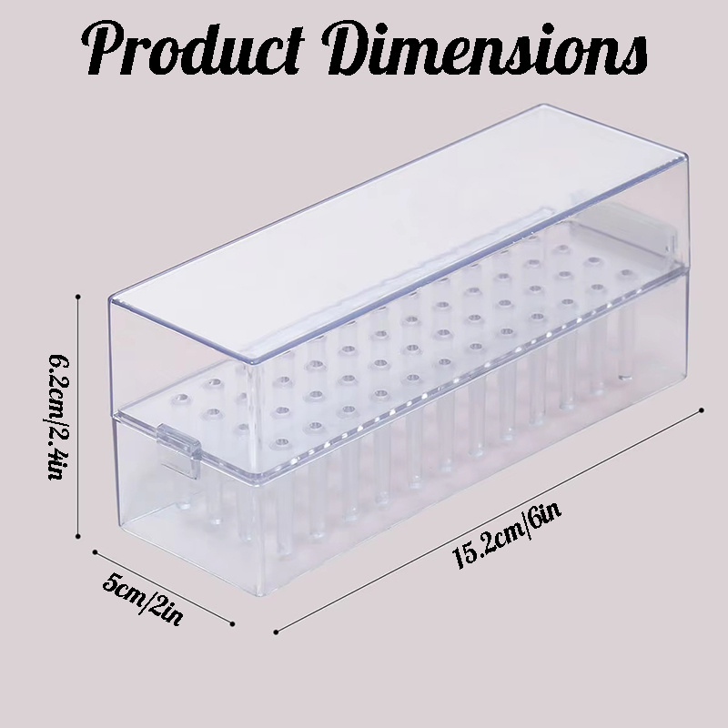 48 Holes Clear Nail Drill Bits - Acrylic Cutting Machine 评论和价格