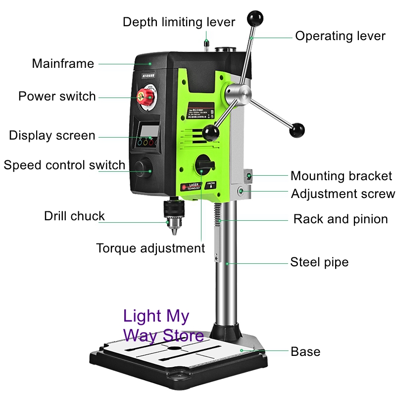Mini strong table drill digita - Industrial Laser Drill 评论和价格