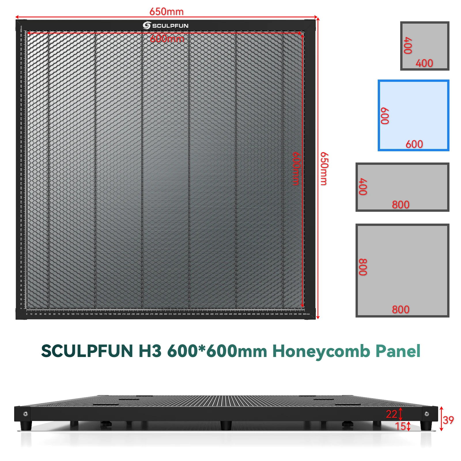 SCULPFUN 600x600mm Honeycomb P - Co2 Laser Engraving Machine 评论和价格