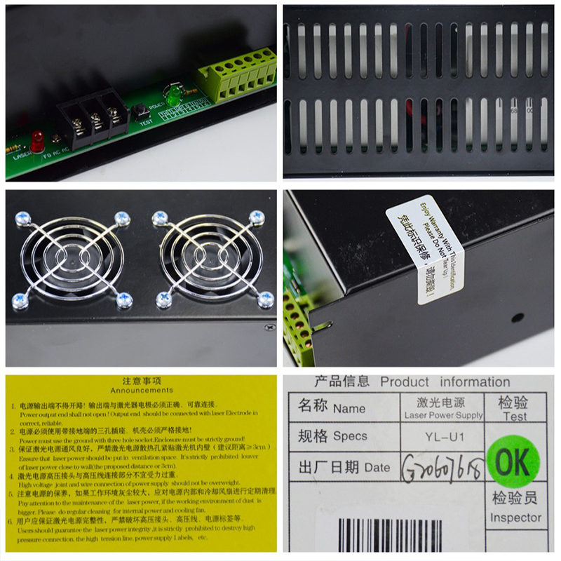 YongLi 110v 220v Co2 Laser Pow - Laser Power Supply 60W 评论和价格